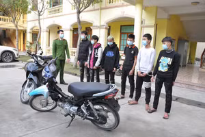 Nhóm cướp bị cơ quan chức năng bắt giữ.
