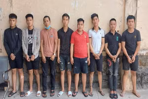 Các đối tượng bị cơ quan chức năng bắt giữ. Ảnh: Công an Đồng Nai.