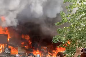 Hiện trường vụ cháy.