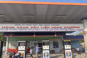 Cây xăng vi phạm bị cơ quan chức năng xử phạt.