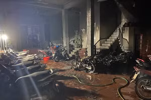 Hiện trường vụ hỏa hoạn.