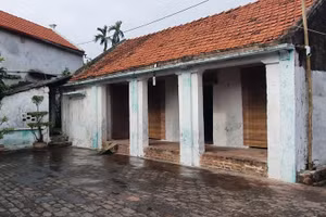 Ngôi nhà của vợ chồng ông Sản. Ảnh: Hải Nam.