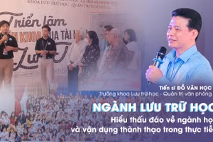 Tiến sĩ Đỗ Văn Học - Trưởng khoa, Khoa Lưu trữ học – Quản trị văn phòng, Trường ĐH KHXH&NV, ĐHQG-HCM. 