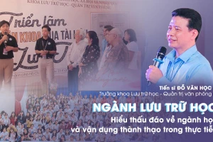 Tiến sĩ Đỗ Văn Học - Trưởng khoa, Khoa Lưu trữ học – Quản trị văn phòng, Trường ĐH KHXH&NV, ĐHQG-HCM. 