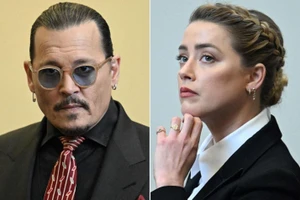 Johnny Depp và Amber Heard trong vụ kiện hồi tháng 6 vừa qua (Ảnh: People).