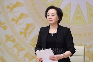 Bộ trưởng Bộ Nội vụ Phạm Thị Thanh Trà. Ảnh: Dương Giang/TTXVN