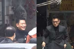 Lưu Đức Hoa tất bật trên phim trường dự án mới (ảnh Sina) 