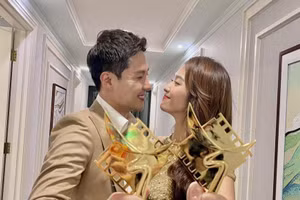 Thanh Sơn và Khả Ngân nhận giải Cánh diều vàng.