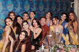 Thiên Ân, Thùy Tiên và 9 thí sinh dùng bữa tối cùng Mr. Nawat - Chủ tịch Miss Grand International.