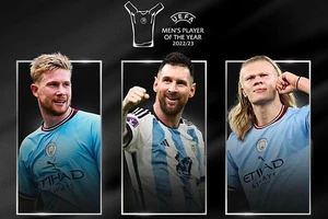 Lionel Messi, Erling Haaland và Kevin de Bruyne tranh giải Cầu thủ xuất sắc nhất UEFA.