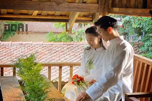 Bộ ảnh cưới hoài cổ tuyệt đẹp của Đoàn Văn Hậu - Hải My