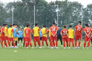 U17 Việt Nam tập trung rèn chiến thuật cho U17 châu Á.