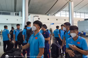 U22 Việt Nam được tập luyện trên sân tập chất lượng tại SEA Games.