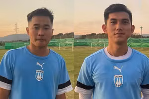 Vũ Minh Hiếu và hậu vệ Nguyễn Cảnh Anh đầu quân cho CLB Cheonan City của Hàn Quốc.