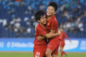 Tuyển nữ Việt Nam đánh bại Nepal ở trận mở màn ASIAD.