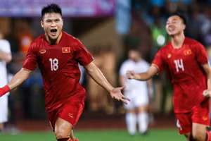 Tuyển Việt Nam đánh bại Syria với tỷ số tối thiểu trên sân Thiên Trường.