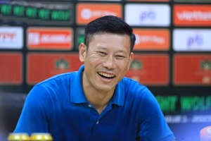 HLV Thạch Bảo hài lòng với chiến thắng của đội nhà trước Hà Nội FC.