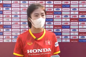 Thanh Nhã thể hiện quyết tâm ở vòng loại Olympic 2024.