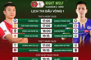 Lịch thi đấu vòng 1 V.League 2023.