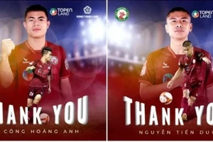 Lý Công Hoàng Anh và Tiến Duy chia tay Bình Định FC.