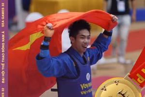 Thanh Liêm đoạt Huy chương Vàng SEA Games 32 môn Vovinam.