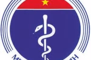 Logo của Bộ Y tế chỉ có con rắn quấn quanh cây gậy. 