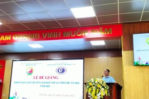 ThS.BSCKII Đào Đình Quang - Giám đốc Bệnh viện Y Dược cổ truyền và Phục hồi chức năng tỉnh Phú Thọ.