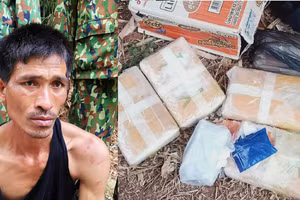 Đối tượng Xêng Phêng Say cùng tang vật 38.000 viên ma túy bị bắt giữ