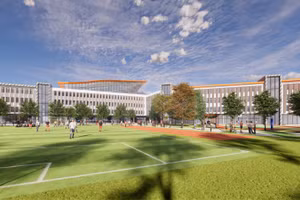 Hình ảnh phối cảnh Hệ thống trường liên cấp Newton Vĩnh Phúc.