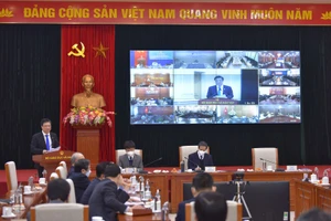 Đại biểu dự Hội nghị tổng kết 10 năm thực hiện Đề án Phát triển hệ thống trường trung học phổ thông chuyên giai đoạn 2010-2020 tại điểm cầu Bộ Giáo dục và Đào tạo.