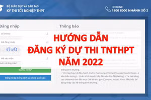 Hướng dẫn chi tiết các bước đăng ký dự thi tốt nghiệp THPT năm 2022 trực tuyến