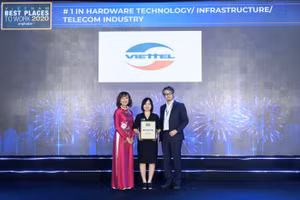Viettel là nơi làm việc tốt nhất Việt Nam năm 2020 trong lĩnh vực Công nghệ thông tin - Hạ tầng - Viễn thông. 