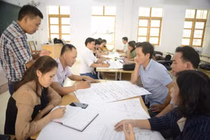 Giáo viên cốt cán 2 tỉnh Bình Định, Phú Yên được tập huấn về “Sử dụng phương pháp dạy học và giáo dục phát triển phẩm chất, năng lực học sinh”.