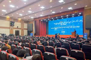 Hội thảo "Phát triển kỹ năng học tập cho học sinh tiểu học thông qua sân chơi Sơ đồ tư duy Việt Nam 2022" diễn ra ngày 24/5 tại TP Hải Phòng.