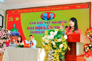 Đại hội Chi bộ Tự nhiên, thuộc Đảng uỷ Trường THPT Lê Hồng Phong thành công tốt đẹp.