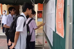 Thí sinh tham dự kì thi tốt nghiệp năm 2023.