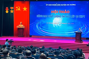 Ông Đỗ Văn Lợi- Phó Giám đốc Sở GD&ĐT Hải Phòng đánh giá cao nỗ lực của Ngành Giáo dục huyện An Dương trong việc tổ chức chuyên đề chuyên môn một cách bài bản, khoa học, chất lượng, hiệu quả và thiết thực.