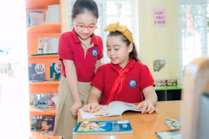 Góc thư viện Trường Tiểu học Bạch Đằng, quận Hồng Bàng