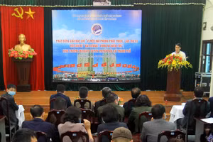 Quang cảnh Lễ phát động Giải báo chí và ra mắt trang thông tin điện tử tuyên truyền bầu cử 