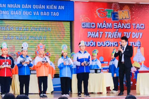 Sản phẩm STEM của học sinh các trường trong quận Kiến An.