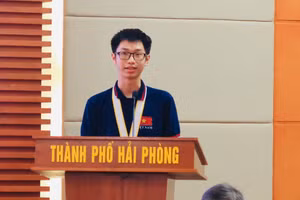 Nguyễn An Thịnh chia sẻ niềm vui khi đạt HCV Olympic Toán học quốc tế.