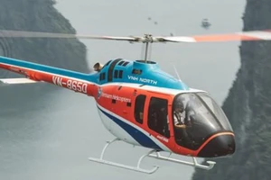 Máy bay trực thăng Bell 505 Jet Ranger X thuộc Công ty Trực thăng Miền Bắc, Tổng Công ty Trực thăng Việt Nam, Binh đoàn 18. (Ảnh: Báo Quân đội Nhân dân)