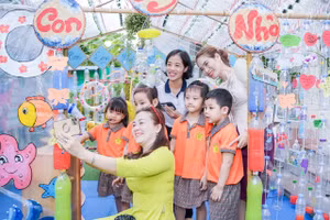 Không gian STEAM của cô trò.