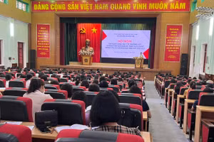 Tập huấn công tác y tế trường học tại Hải Phòng.