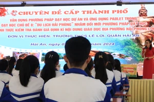 Chuyên đề chuyên môn cấp thành phố tại Trường THCS Lê Lợi.