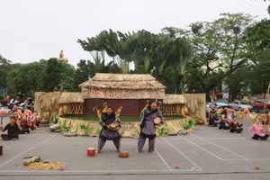 Không gian biểu diễn múa rối tại Nhà triển lãm Hải Phòng (ảnh haiphong,gov.vn)