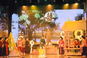 Vở cải lương được trình diễn tối ngày 24/2.