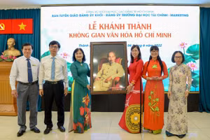 Đảng uỷ Trường Đại học Tài chính – Marketing(UFM) vừa ra mắt Không gian văn hóa Hồ Chí Minh tại trường