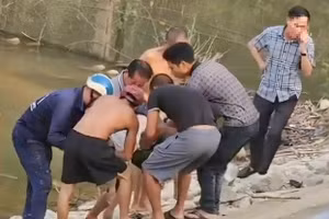 Hiện trường xảy ra vụ đuối nước. (Ảnh: NDCC)