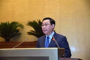 Chủ tịch Quốc hội Vương Đình Huệ phát biểu bế mạc